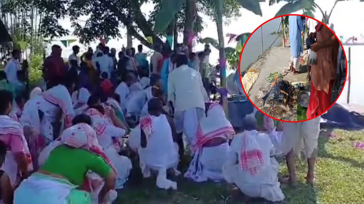 Villagers of dibrugarh worship god for protection from massive erosion