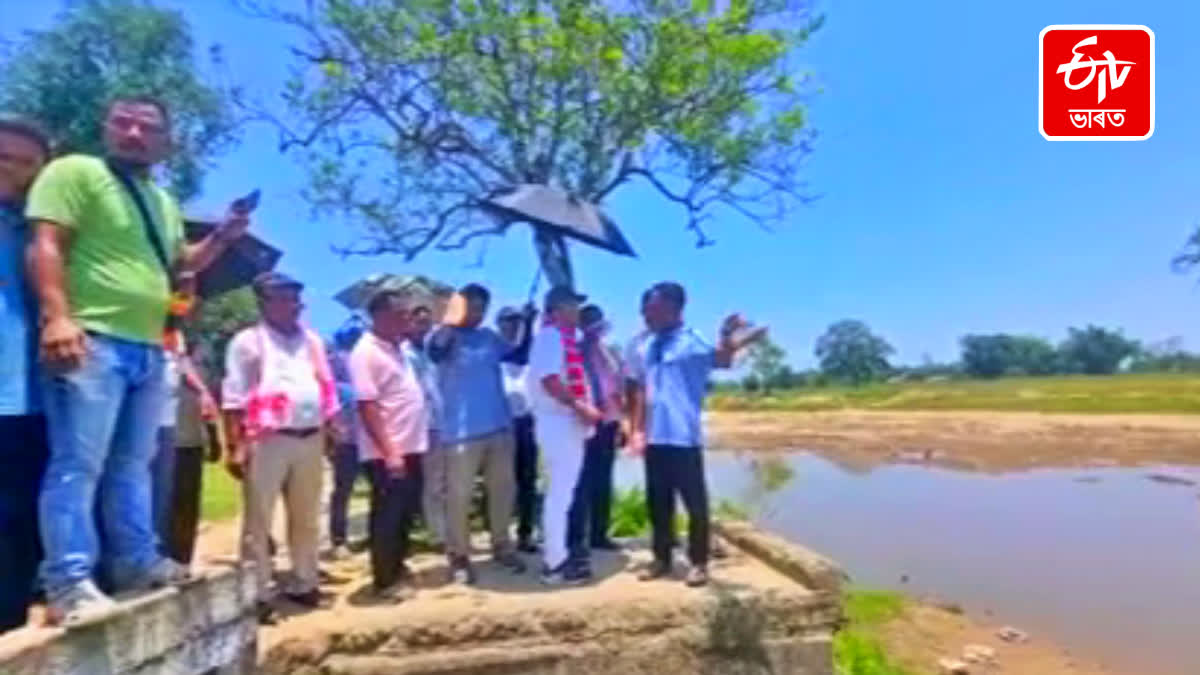 MLA Bhubon Pegu in Jonai