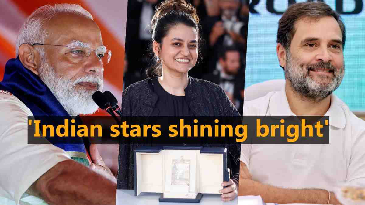 Prime Minister Narendra Modi and Congress leader Rahul Gandhi take to social media to congratulate filmmaker Payal Kapadia and other Indian talents for winning big at the recently concluded Cannes Film Festival.