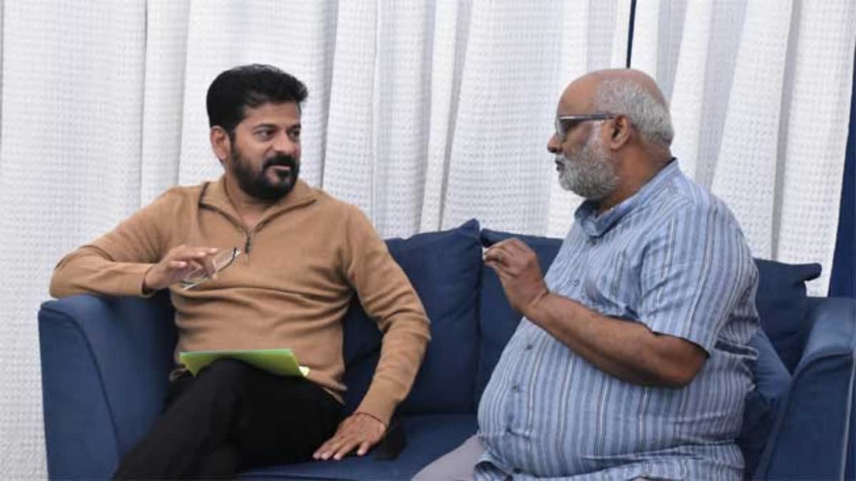 CM Revanth Visits Keeravani studio