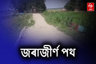 People demand repair of dilapidated road at South Salmara