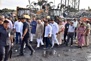 RAJKOT TRP GAME ZONE FIRE INCIDENT  Death toll rises  Gujarat cm visit incident spot