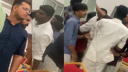 KSU CAMP FIGHT  കെഎസ്‌യു കൂട്ടത്തല്ല്  കെഎസ്‌യു ക്യാമ്പിൽ തല്ല്  CONFLICT AT KSU SOUTHERN CAMP