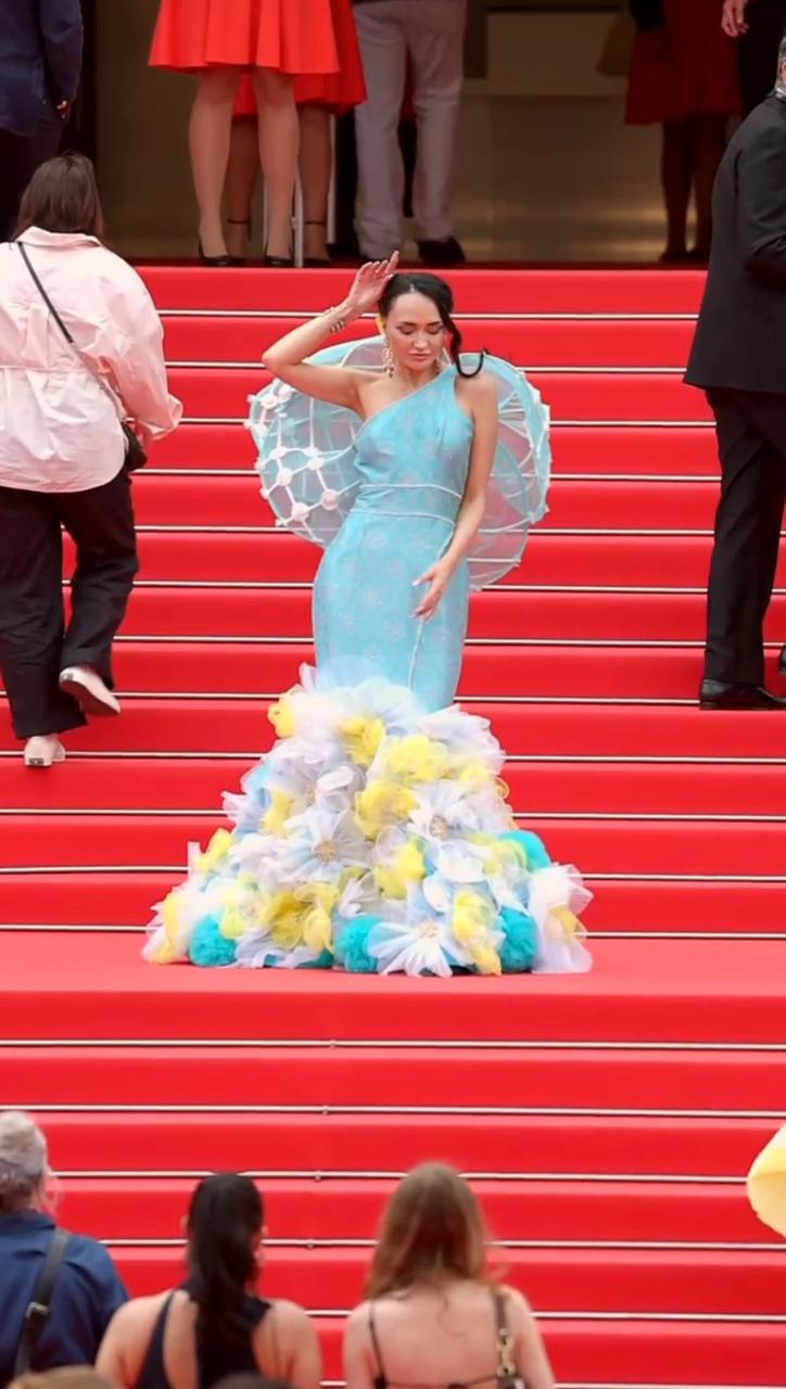 Renowned award-winning designer Sanjukta Dutta at the 77th Cannes Film Festival