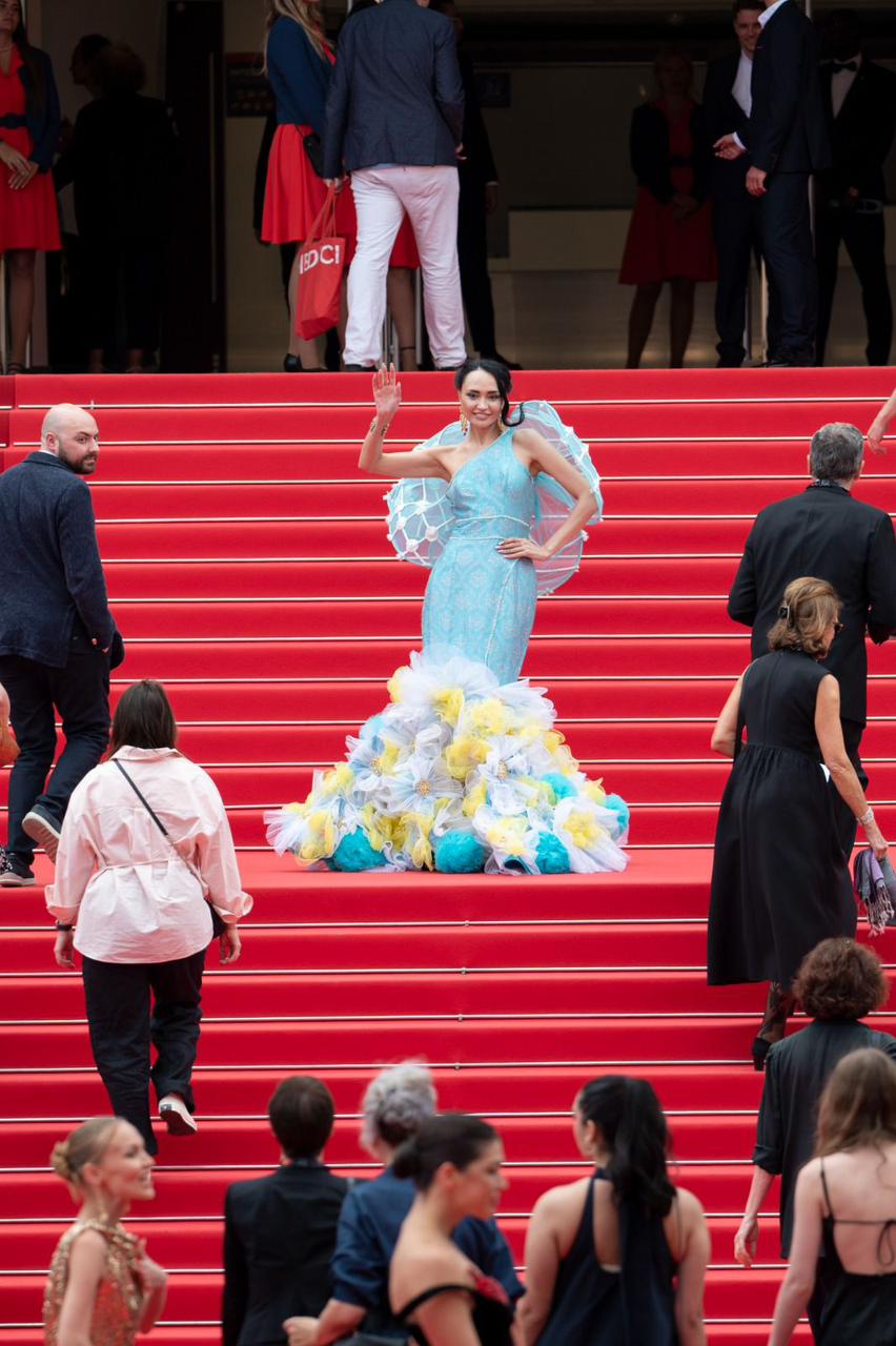 Renowned award-winning designer Sanjukta Dutta at the 77th Cannes Film Festival