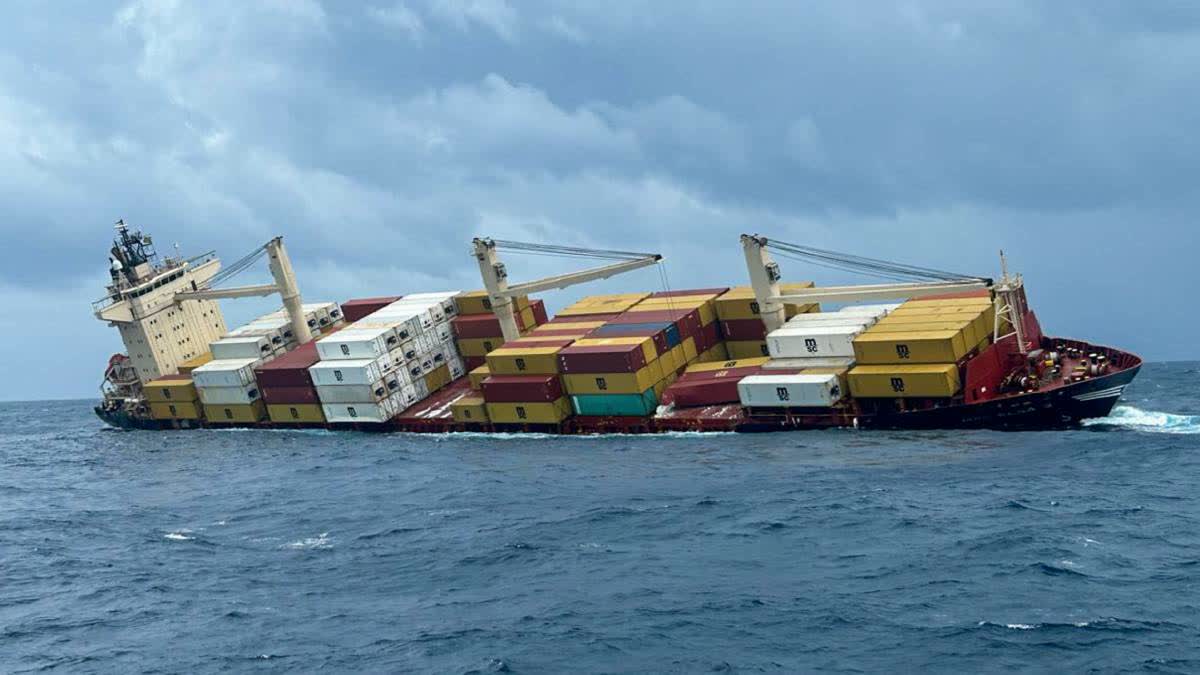 Sunken Cargo Ship Containers