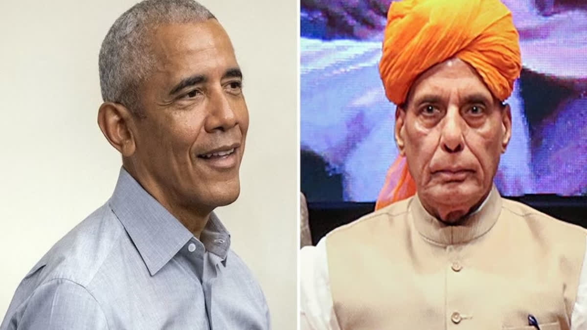 Rajnath Singh hits back at former US President over 'Muslims' remark