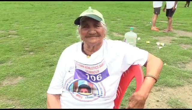 100m race 106 old Woman