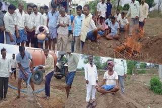 Villagers dug graves buried in the cemetery and water poured the corpses