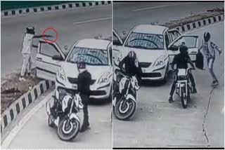 delhi-robbery-news-businessman-robbed-at-gun-point-in-pragati-maidan-delhi-viral-video