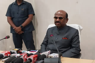 West Bengal Governor CV Ananda Bose speaking to reporters