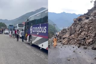 Himachal  Heavy rainfall in Himachal Pradesh  ഹിമാചല്‍ പ്രദേശില്‍ കനത്ത മഴ  മണ്ണിടിച്ചില്‍  വെള്ളപ്പൊക്കം  റോഡ് ഗതാഗതം തടസപ്പെട്ടു  ദുരന്ത നിവാരണ സേന  ഹിമാചല്‍ പ്രദേശ് വാര്‍ത്തകള്‍  ഹിമാചല്‍ പ്രദേശ് പുതിയ വാര്‍ത്തകള്‍  ഹിമാചല്‍ പ്രദേശ് മണാലി  ഹിമാചല്‍ പ്രദേശ് മഴ  കാലാവസ്ഥ വകുപ്പ്  Himachal Pradesh news updates  latest news in Himachal Pradesh