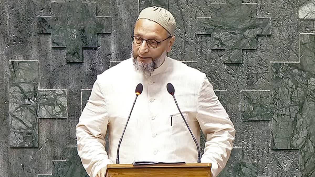 ASADUDDIN OWAISI  അസദുദ്ദീൻ ഒവൈസി  ജയ് പലസ്‌തീൻ വിവാദം  OWAISI SLOGAN ROW