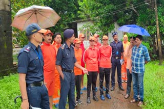 NDRF IN PATHANAMTHITTA  NDRF VISITED FLOOD PRONE AREAS  ASSESSED SITUATION AT FLOOD AREA  ദേശീയ ദുരന്തനിവാരണ സേന