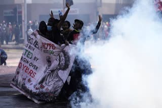 KENYA PROTEST  PROTEST IN KENYA  INDIAN EMBASSY  കെനിയയിൽ സംഘർഷം