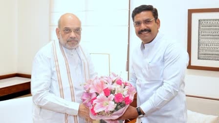 BY Vijayendra meet Amit Shah in Delhi