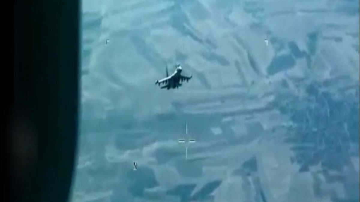 Russian Fighter Jet Damaged US Drone ETV BHARAT