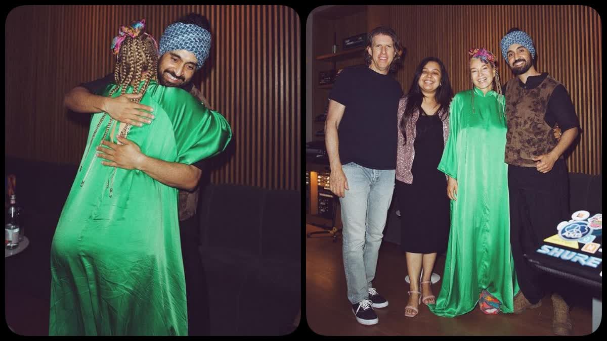 Diljit Dosanjh hugged Australian singer Sia