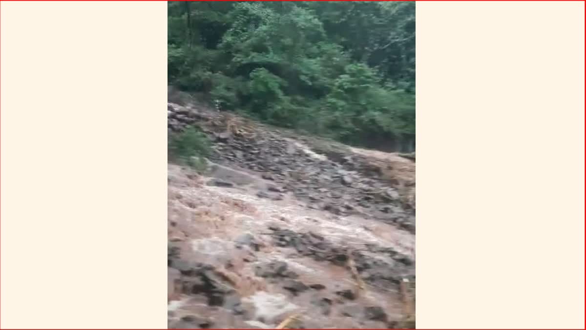 landslide near amzari village