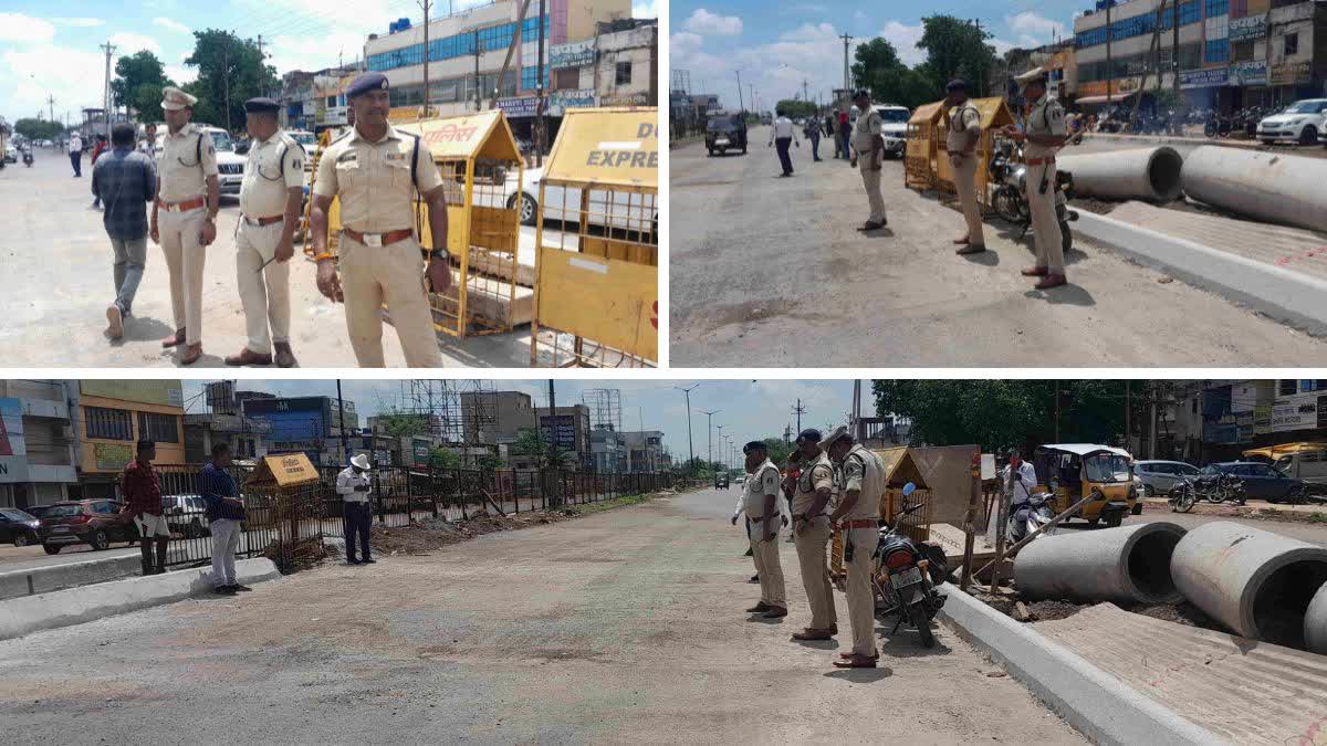 traffic started on power house flyover