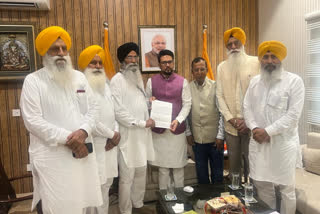 SGPC delegation met Union Minister Anurag Thakur for SGPC satellite channel