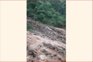 landslide near amzari village