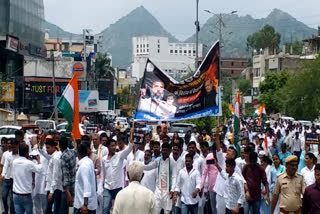 Congress protest against Manipur violence in Jodhpur, Ajmer and Jhalawar
