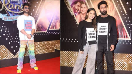 The premiere of Rocky Aur Rani Kii Prem Kahaani was held on Tuesday and was attended by several B-Town celebs. Alia Bhatt attended the event of her film with her husband Ranbir Kapoor, while Ranveer Singh was spotted without his wife Deepika Padukone, which has left fans curious about their relationship.