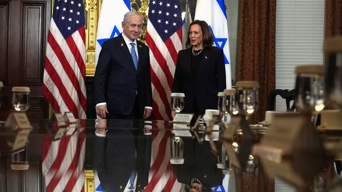 Kamala Harris met with Israeli PM Benjamin Netanyahu, advocating for a cease-fire deal with Hamas to secure the release of hostages and address the humanitarian crisis in Gaza. Harris stressed the need for immediate action, acknowledging Israel's right to self-defence while expressing concern over the high death toll and dire conditions in Gaza.