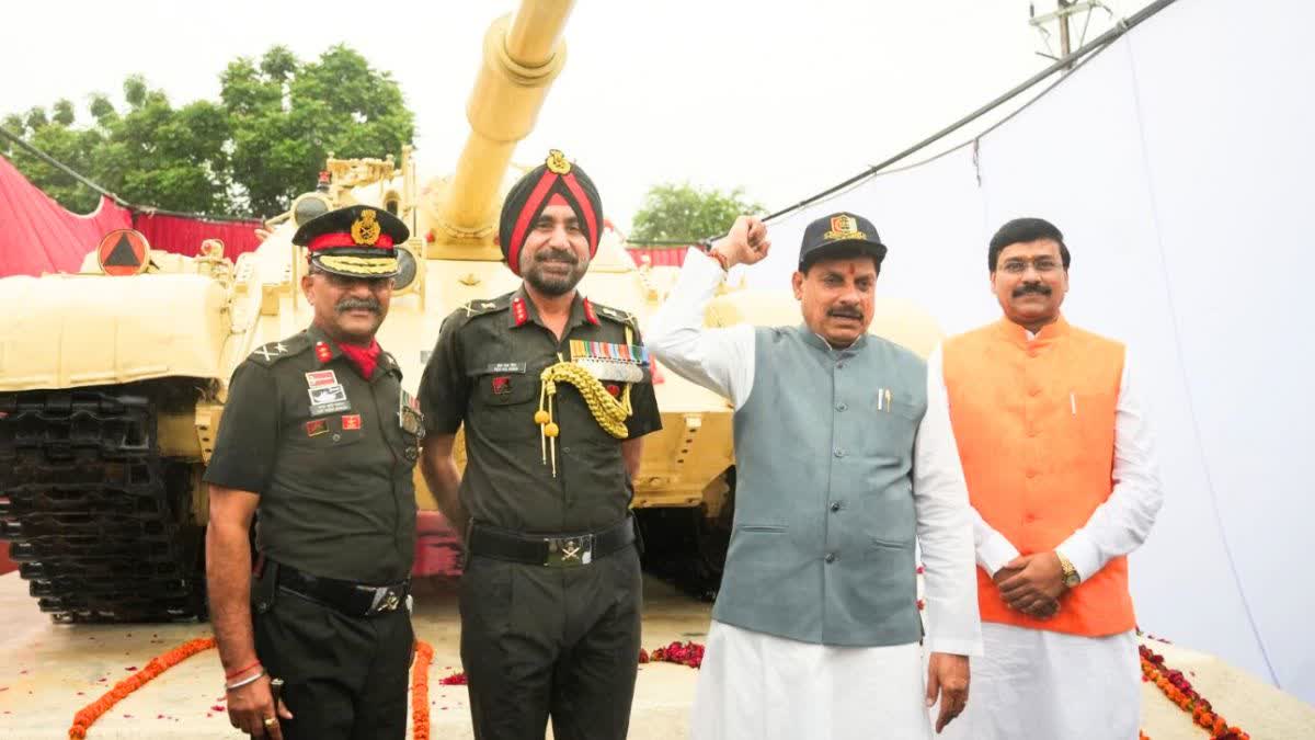 MOHAN YADAV INAUGURATE T 55 TANK