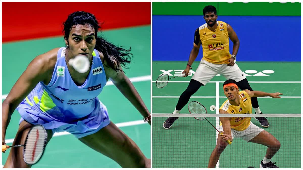 INDIAN BADMINTON PLAYERS IN PARIS OLYMPICS