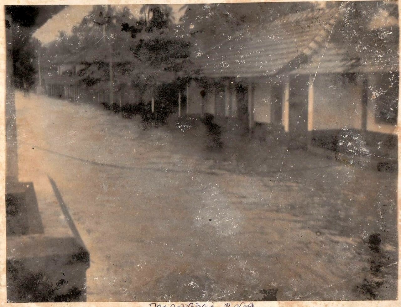 Black and white photos of the 1974 flood