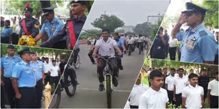 कोटा में निकाली गई साइकिल रैली