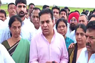 KTR And BRS MLAs And MLCs Visited Medigadda Projects Live