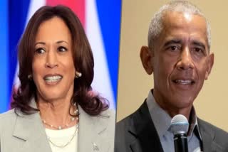 Kamala Harris (Left) and Barack Obama (Right)