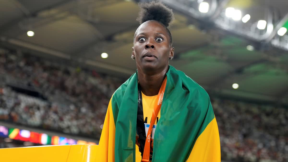 Jamaica's Shericka Jackson has inched closer to breaking a world record that has sat in the books for a generation, while defending her world title at 200 meters in 21.41 seconds, a scant .07 off the mark Florence Griffith-Joyner set at the Seoul Olympics in 1988.