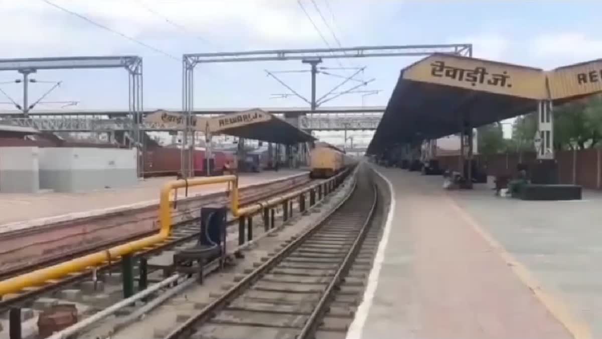 Rewari Narnaul railway track