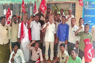 Sathya Sai _Sri Ramireddy_ Drinking Water_ Scheme_ Workers _Strike