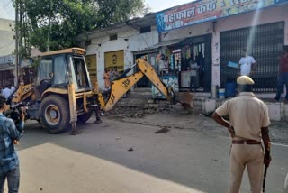 Gangrar Band against NHAI removing encroachment