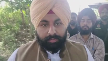 Minister Harjot Bains reached Harsa Bela village to take stock of the flood damage