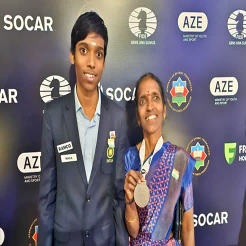 Praggnanandhaa on X: Extremely elated to win Silver medal 🥈in