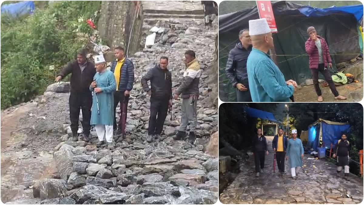 Colonel Ajay Kothiyal inspected the Kedarnath route