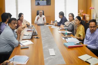 Priyank Kharge meeting with Department Officials