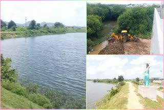 Encroachment of Pond Land in Jagtial