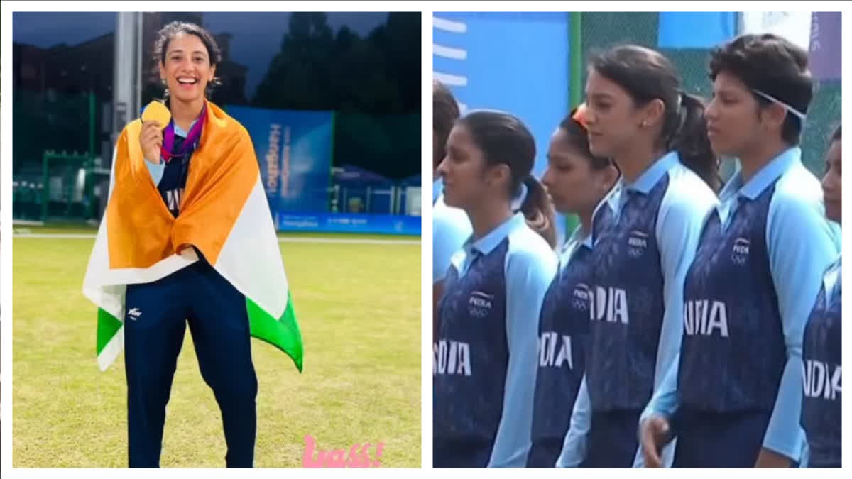 SMRITI MANDHANA WAS EMOTIONAL BEFORE THE NATIONAL ANTHEM SAID HAD SEEN NEERAJ CHOPRA WINNING THE MEDAL