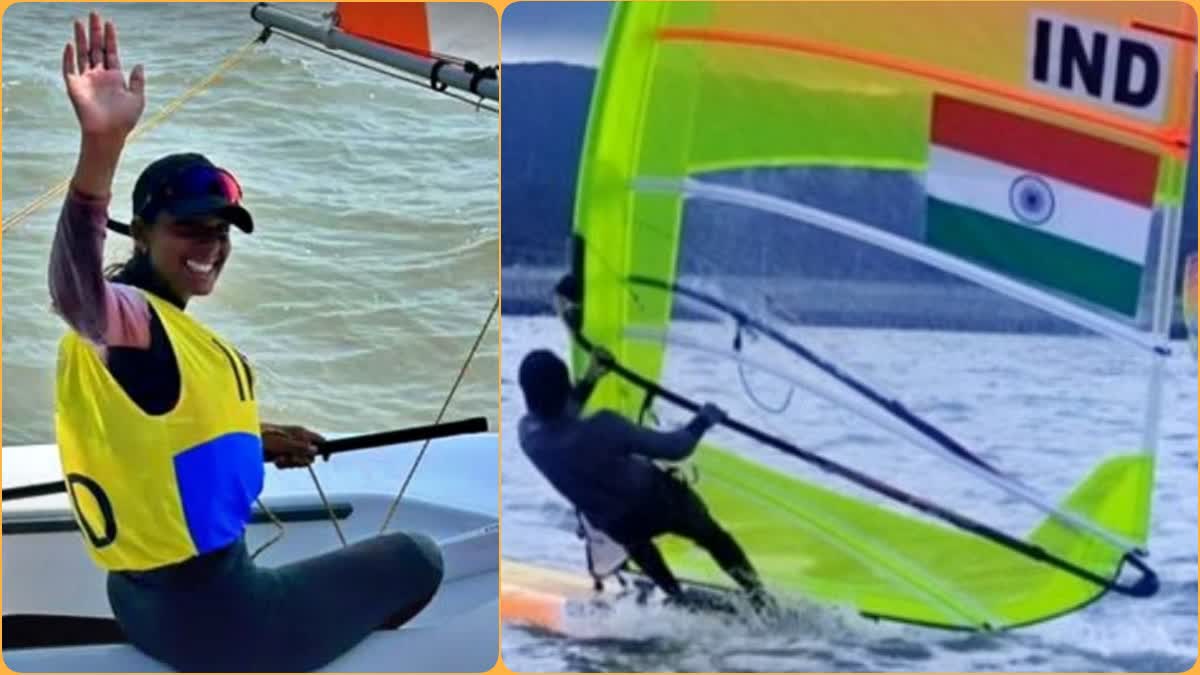 Neha Thakur won Silver Medal in Sailing  Asian Games 2023  Neha Thakur won Silver  Neha Thakur won Silver Medal  ಸೈಲಿಂಗ್​ನಲ್ಲಿ ಬೆಳ್ಳಿ ಪದಕಕ್ಕೆ ಮುತ್ತಿಕ್ಕಿದ 17ರ ಬಾಲೆ  ಏಷ್ಯನ್ ಗೇಮ್ಸ್‌ನ ಬಾಲಕಿಯರ ಡಿಂಗಿ ಸೈಲಿಂಗ್​ ಸ್ಪರ್ಧೆ  ಭಾರತದ ನೇಹಾ ಠಾಕೂರ್ ಬೆಳ್ಳಿ ಪದಕ  ಚೀನಾದ ಹಾಂಗ್‌ಝೌ ನಗರದಲ್ಲಿ ಏಷ್ಯನ್ ಗೇಮ್ಸ್  ಬಾಲಕಿಯರ ಡಿಂಗಿ ಐಎಲ್ ಸಿಎ4 ಸ್ಪರ್ಧೆ  ಥಾಯ್ಲೆಂಡ್‌ನ ನೊಪಸೋರ್ನ್ ಖುನ್ಬೂಂಜಾನ್