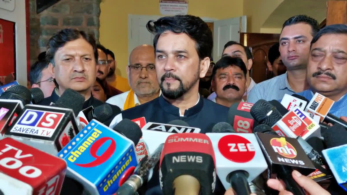 Union Minister Anurag Thakur On Sukhu Govt