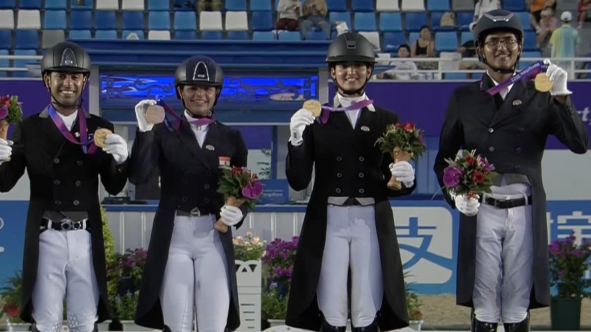 India won gold in horse riding