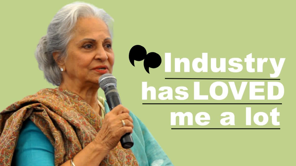 Veteran actor Waheeda Rehman has expressed joy and gratitude for being honored with the prestigious Dadasaheb Phalke Lifetime Achievement Award. In a gracious gesture, the screen icon dedicated this recognition to her colleagues and the entire film industry, acknowledging that filmmaking is a collaborative effort and no one creates movies in isolation.