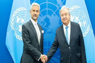 EAM S Jaishankar's discussion with UN Secretary General Antonio Guterres at United Nations
